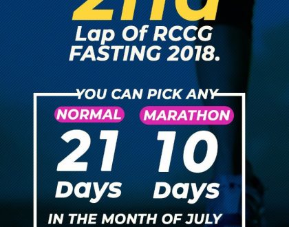 RCCG Fasting 2018 - Second Lap